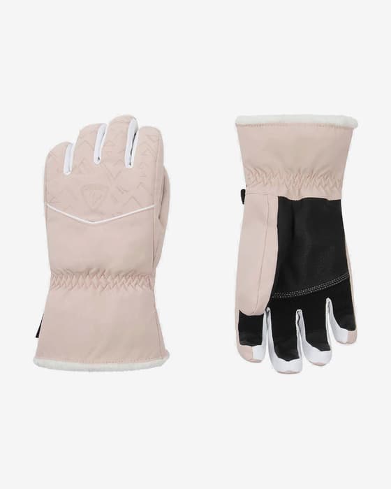 Guantes Rossignol Temptation beige claro negro mujer