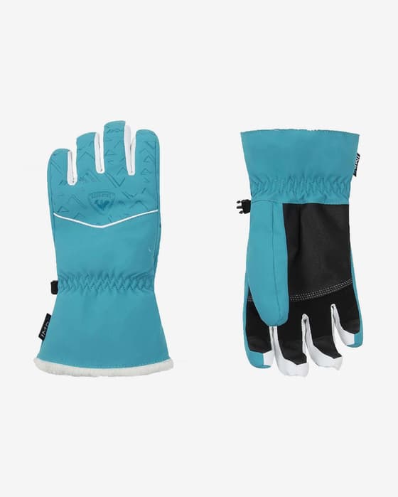 Guantes Rossignol Temptation azul celeste blanco negro mujer