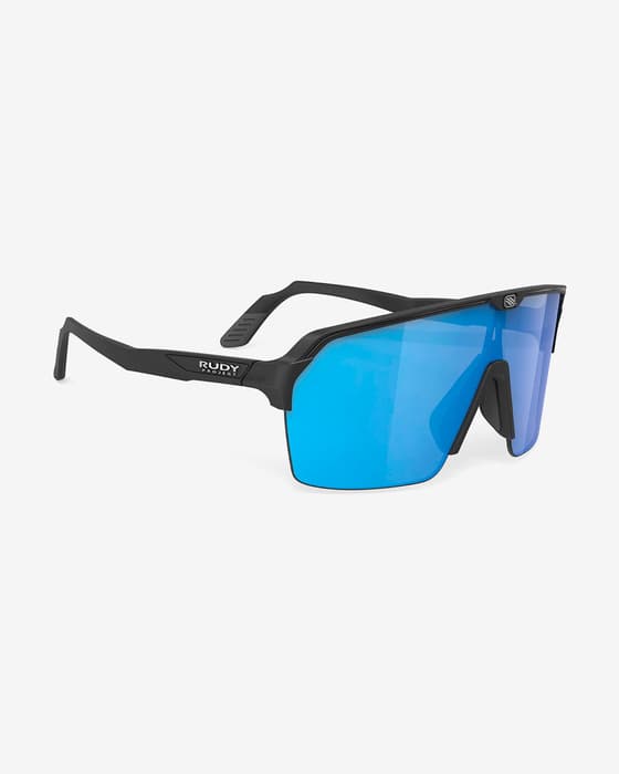 Gafas Rudy Project Spinshield Air negro mate con lentes RP Optics Multilaser azul
