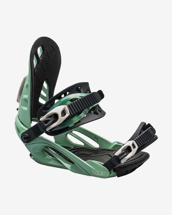 Fijaciones Snowboard Roxy Lola verde negro mujer