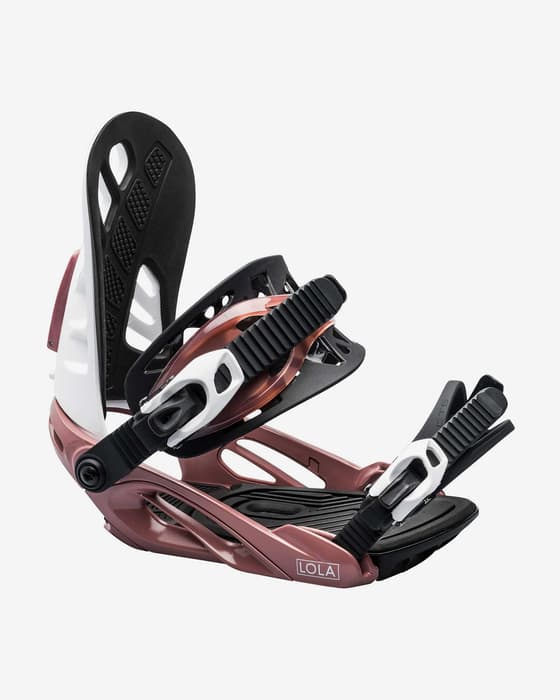 Fijaciones Snowboard Roxy Lola blanco negro rosáceo mujer