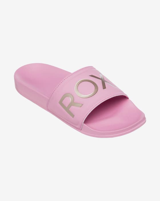 Chanclas Roxy Slippy rosa chicle mujer