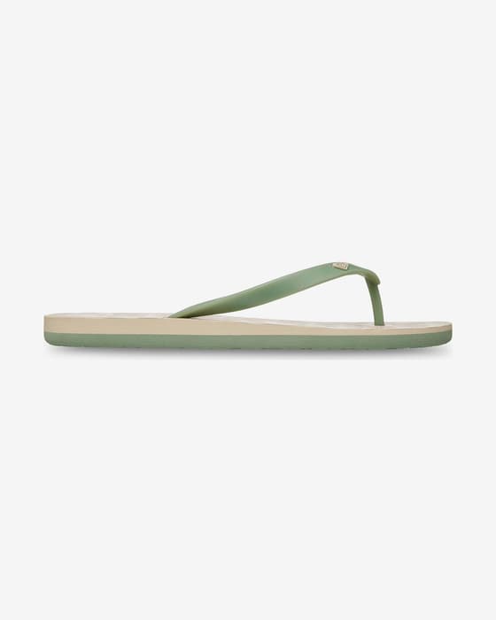 Tongs Roxy Tahiti imprimé vert rose femme
