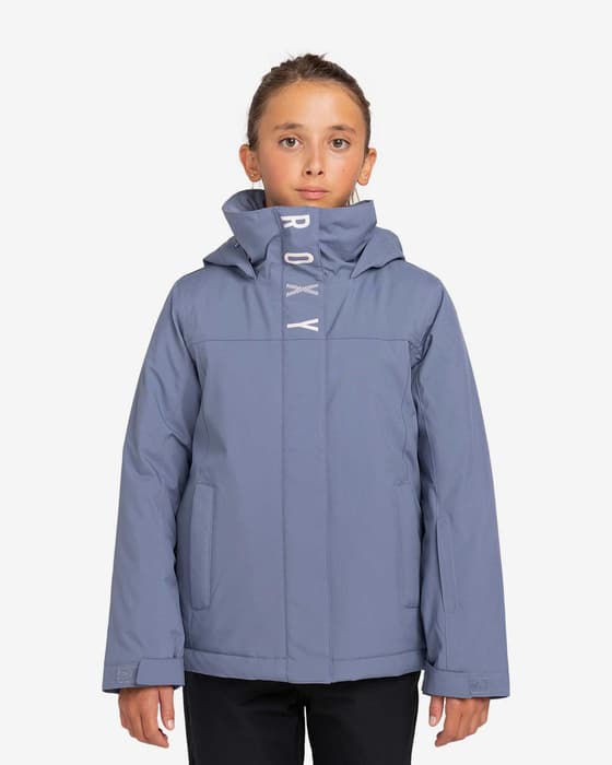 Chaqueta con capucha Roxy Galaxy azul grisáceo rosa infantil