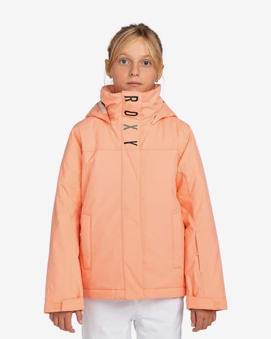 Chaqueta con capucha Roxy Galaxy naranja intenso infantil