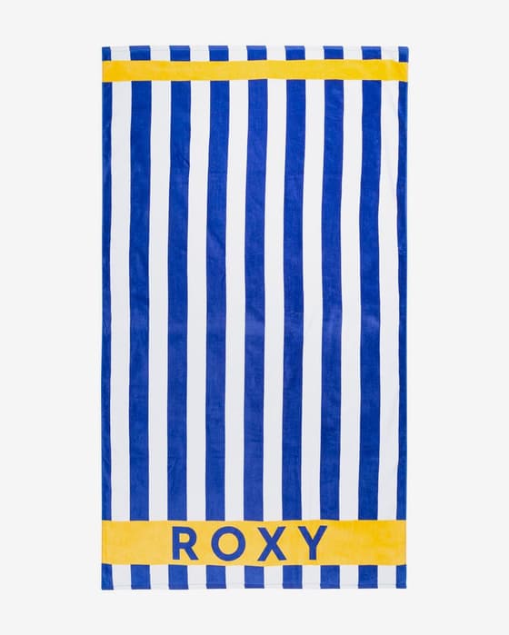 Toalla Roxy Cold Water Printed azul amarillo blanco