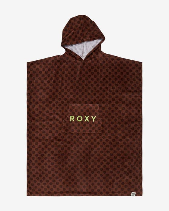 Poncho Roxy Nutty Barrel marrón chocolate