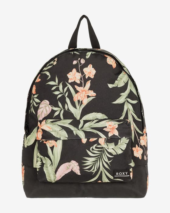 Mochila Roxy Sugar Baby 16 L preto verde laranja mulher