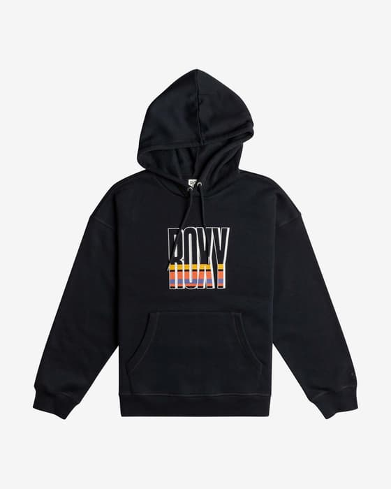 Sudadera con capucha Roxy Thats Rad negro rosa mujer