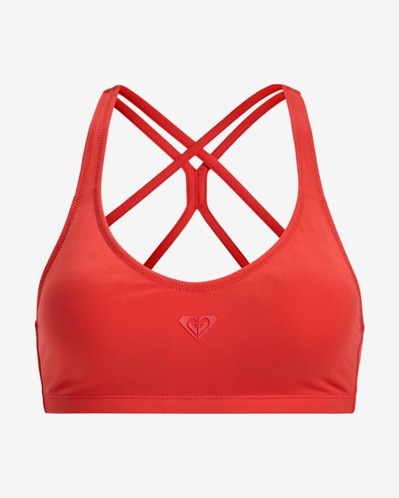 Sujetador Roxy Heart Into It rojo vivo