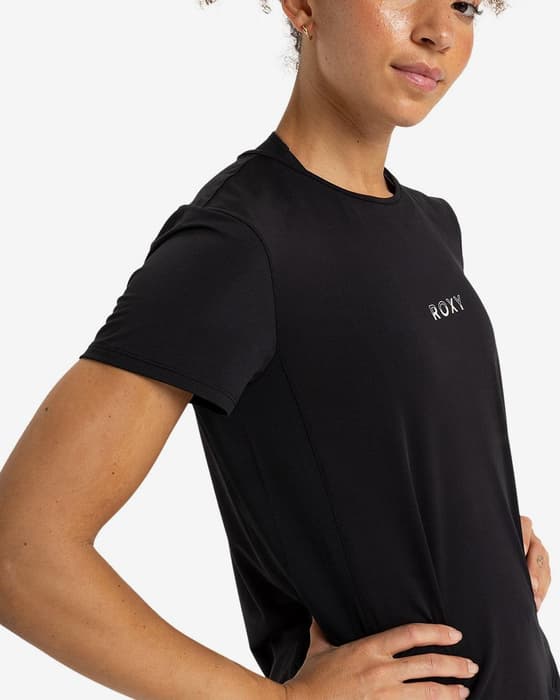 Camiseta Roxy Bold Moves 2.0 manga corta negro mujer
