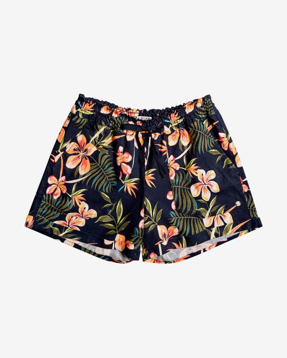 Pantalón corto Roxy Another Kiss azul oscuro naranja mujer