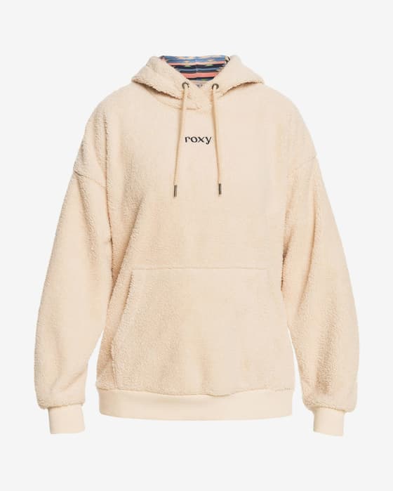 Sudadera con capucha Roxy Call Me rosa claro mujer