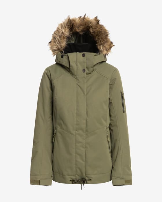 Chaqueta Roxy Meade verde oscuro mujer