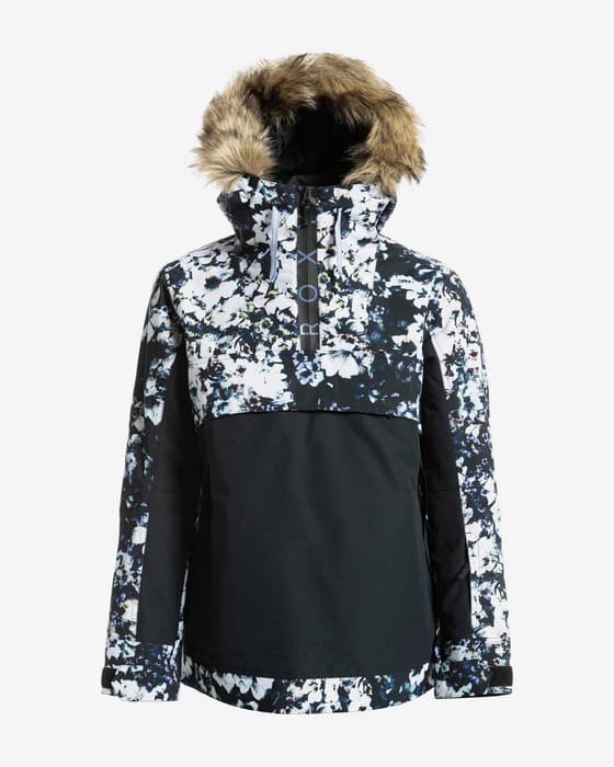 Chaqueta Roxy Shelter negro azul blanco mujer