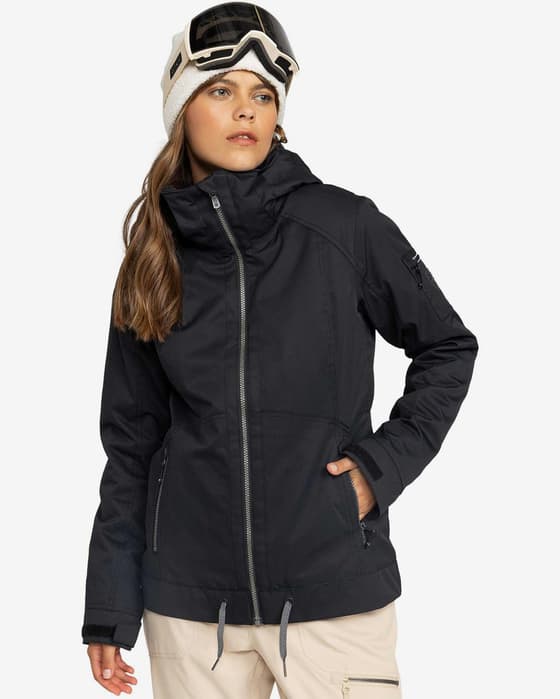 Chaqueta con capucha Roxy Meade negro profundo mujer
