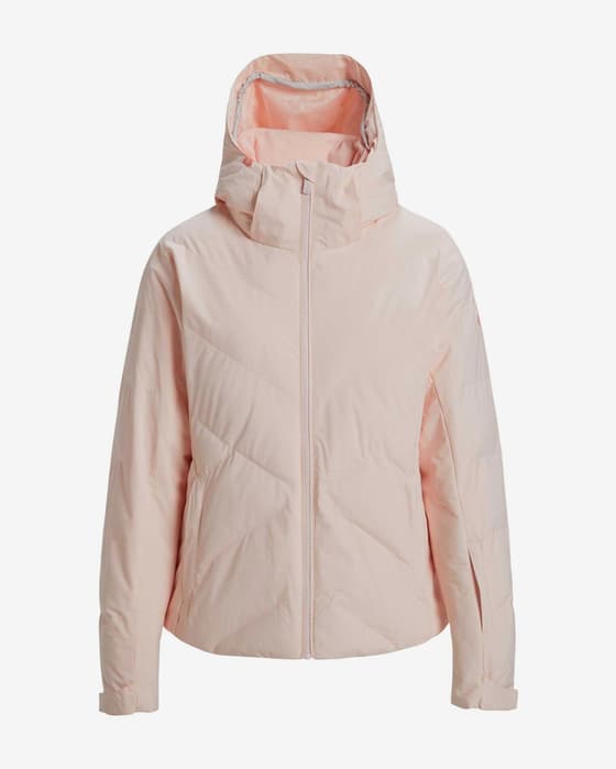 Chaqueta con capucha Roxy Snowdrift rosa claro mujer