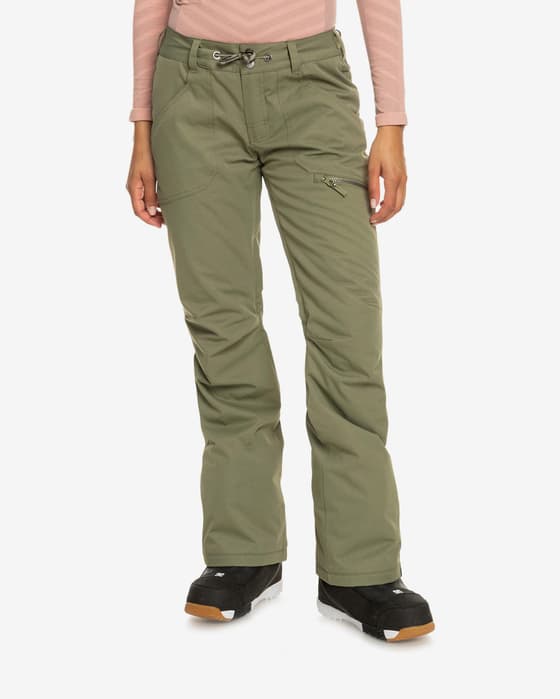 Pantalón largo Roxy Nadia verde oscuro mujer