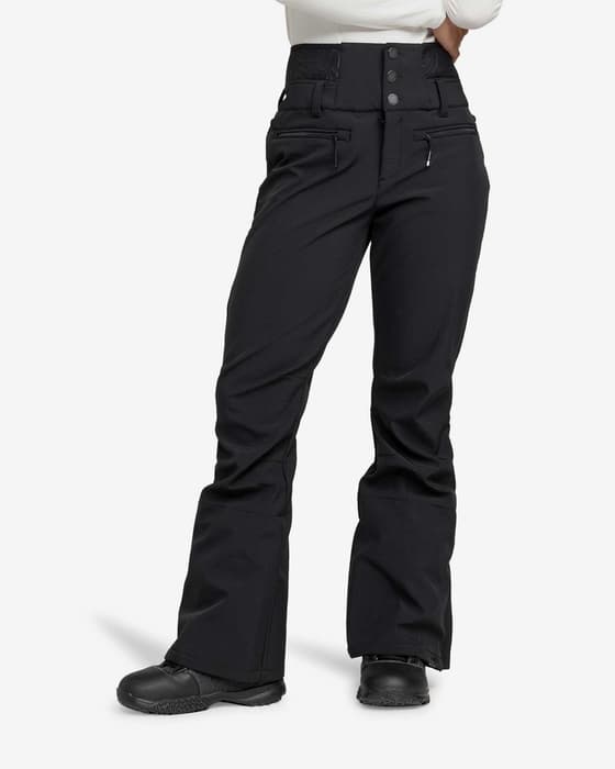 Pantalón largo Roxy Rising High negro puro mujer 