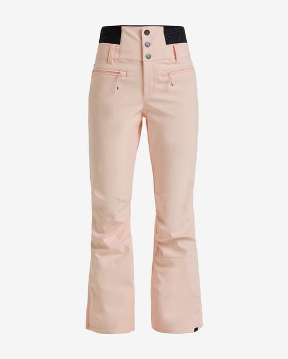 Pantalón largo Roxy Rising High blanco brillante negro mujer 