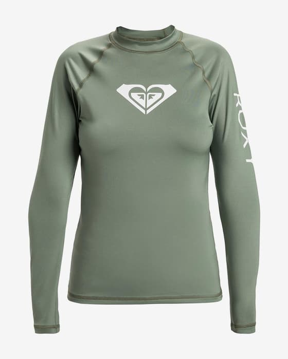 T-shirt Roxy Whole Hearted manches longues vert menthe femme