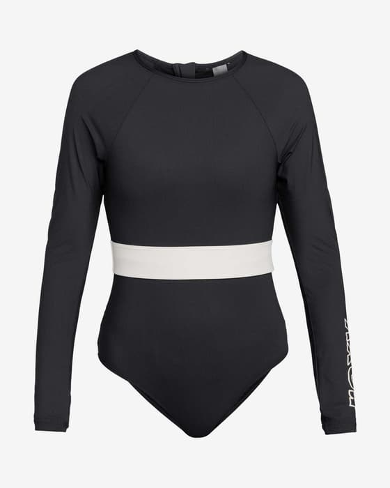 Trøje Roxy Active Performance langærmet mørkeblå hvid kvinde