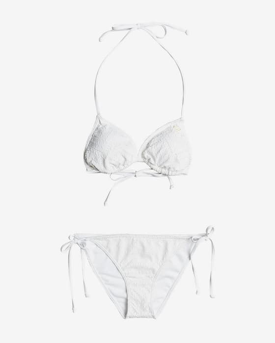 Bikini Roxy Quiet Beauty blanco mujer