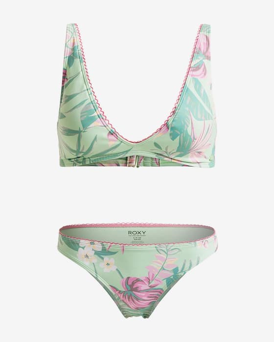 Bikini Roxy Into The Sun verde rosa mujer