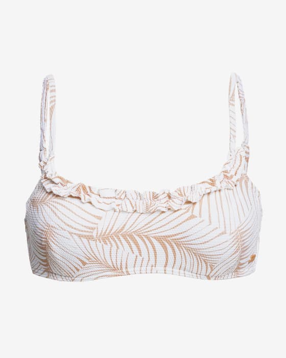 Top bikini Roxy Palm Tree Dream blanco naranja mujer