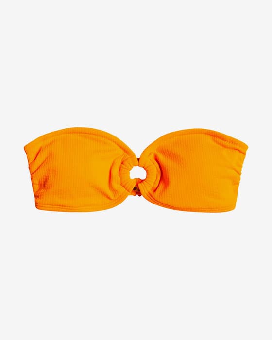 Top bikini Roxy Color Jam naranja blanco mujer