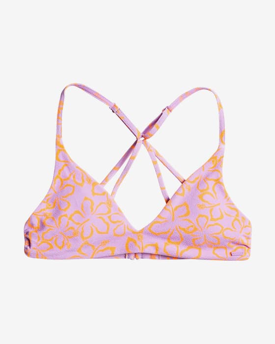 Top bikini Roxy Hawaiian Heat lila naranja mujer