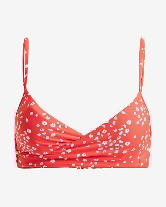 Roxy PT Beach Classics Wrap Bikini Top red white Women