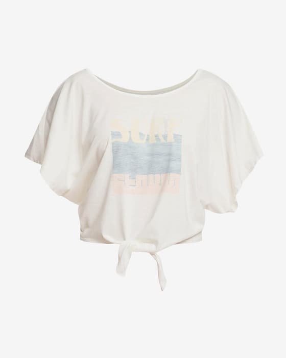 Camiseta Roxy Born To Be Roxy manga corta blanco mujer