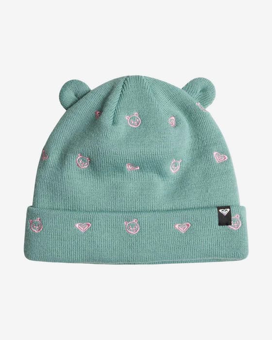Berretto Roxy Mini Snowmoon verde chiaro rosa