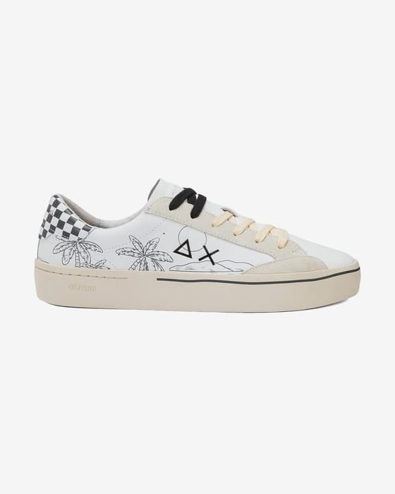 Zapatillas SUN68 Street Paint blanco negro
