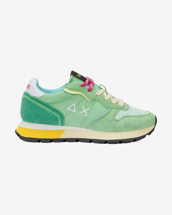 Zapatillas SUN68 Ally Color Explosion verde rosa amarillo mujer