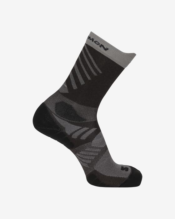 Salomon Aero Crew Socks black shadow grey