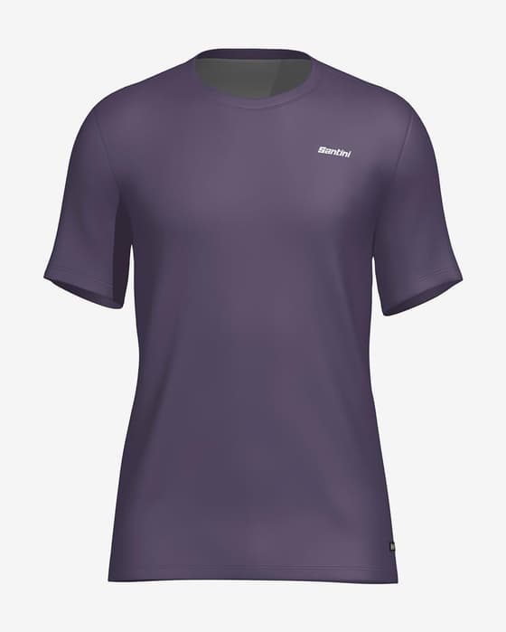 Camiseta Santini Stream manga corta violeta