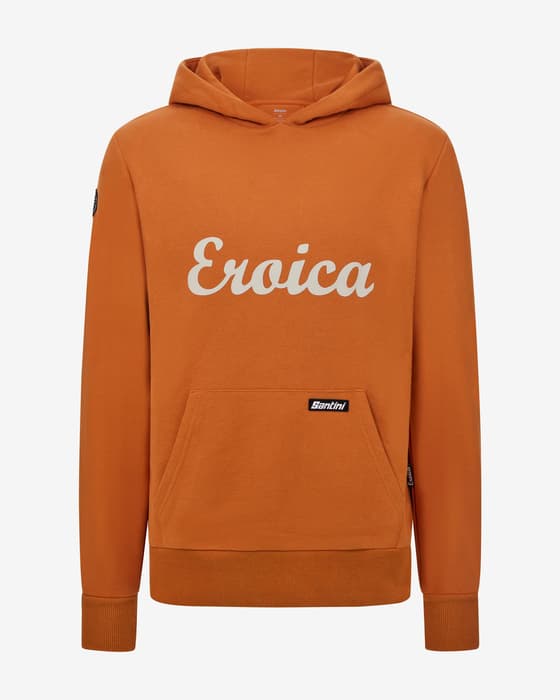 Sudadera con capucha Santini x Eroica Valle naranja