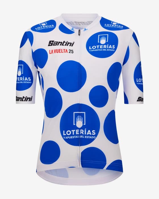 Maillot à pois La Vuelta 2025 - Leader Classement Montagne manches courtes - Coupe Classique