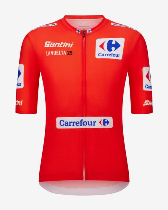 Maillot rouge La Vuelta 2025 - Leader Classement Général manches courtes - Coupe Classique