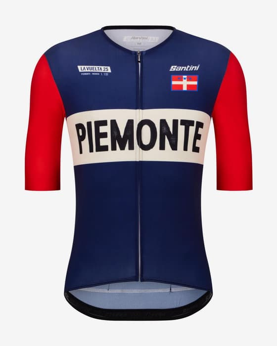Maillot La Vuelta 2025 - Gran Salida Piemonte manches courtes - Coupe Slim