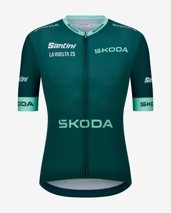 Maillot vert La Vuelta 2025 - Leader Classement Points manches courtes - Coupe Classique