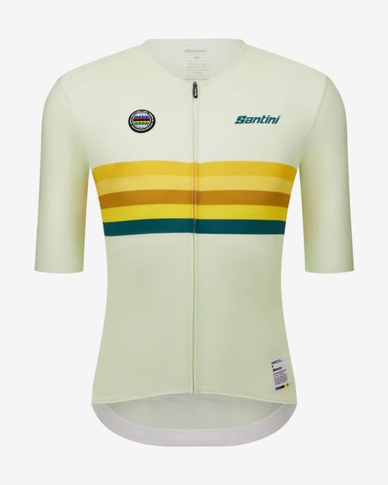 Maillot Santini x UCI World Champion Australia manches courtes - Coupe Slim
