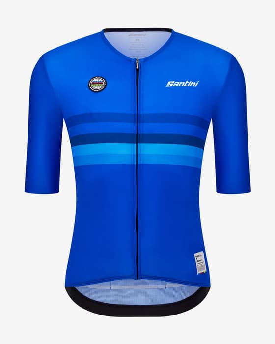 Maillot Santini x UCI Champion du Monde Italie manches courtes - Coupe Slim