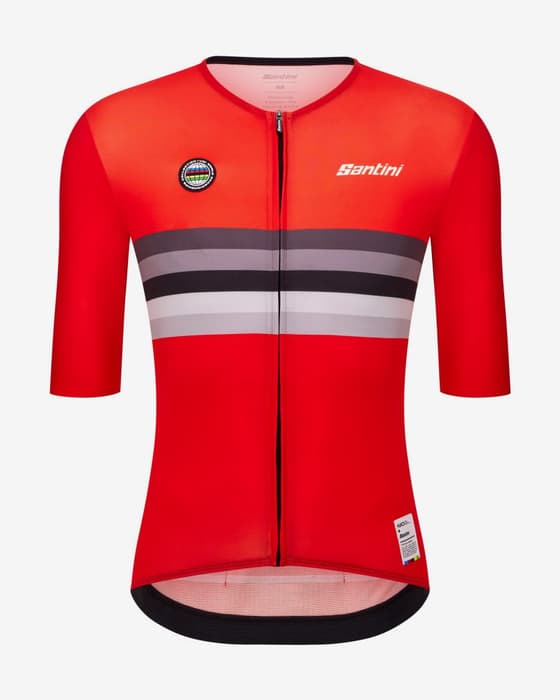 Maillot Santini x Champion du Monde UCI Suisse manches courtes - Coupe Slim