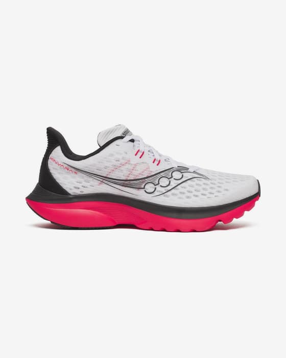 Saucony Kinvara 16 Shoes White Black Intense Pink