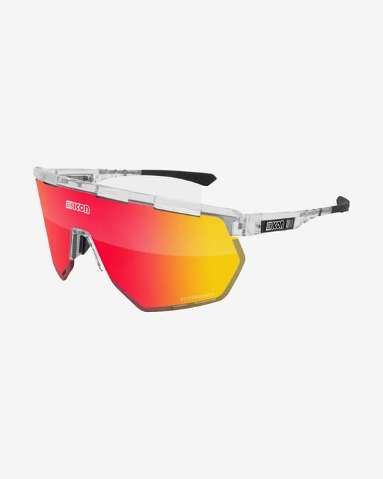 Lunettes Scicon Aerowing gris avec verres multi-miroirs rouges