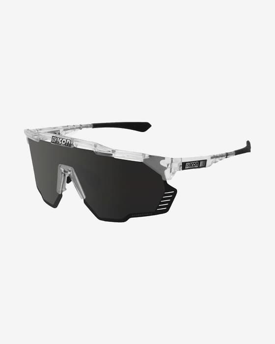 Lunettes Scicon Aeroshade Kunken argent gris avec verres multi-miroirs noirs
