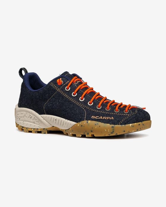 Zapatillas Scarpa Mojito Planet Denim azul naranja